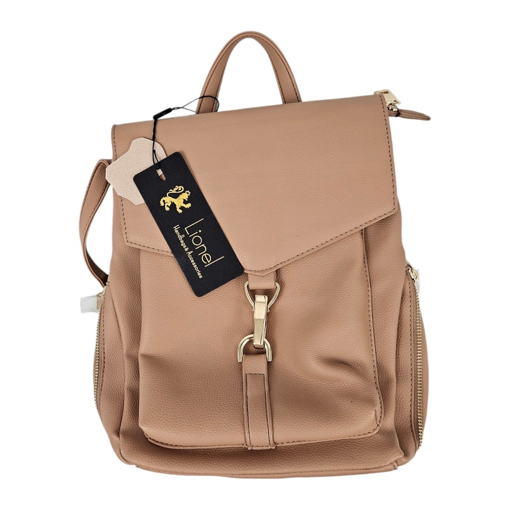 Patricia Vegan Leather Backpack Bag Purse Dark Blush Tone Straps NWT